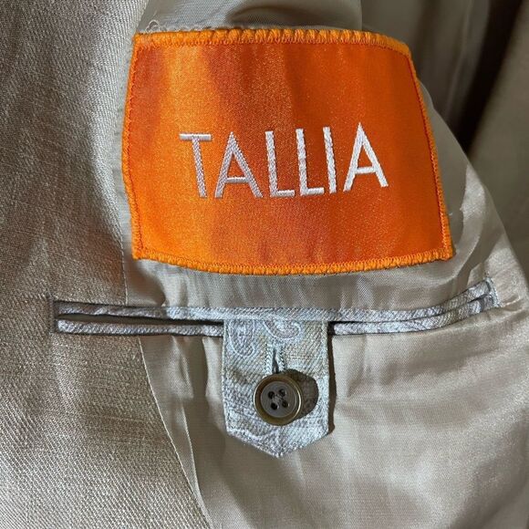TALLIA Beige Linen Blazer - Picture 5 of 7